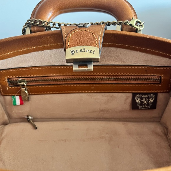 NWT Pratesi Firenze Lady Brunelleschi Leopard Calf Hair Bag - Picture 6 of 10